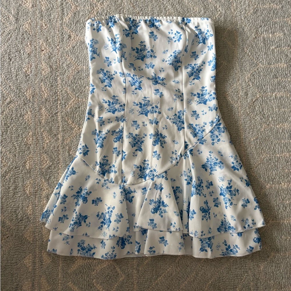 Floral Strapless Dress